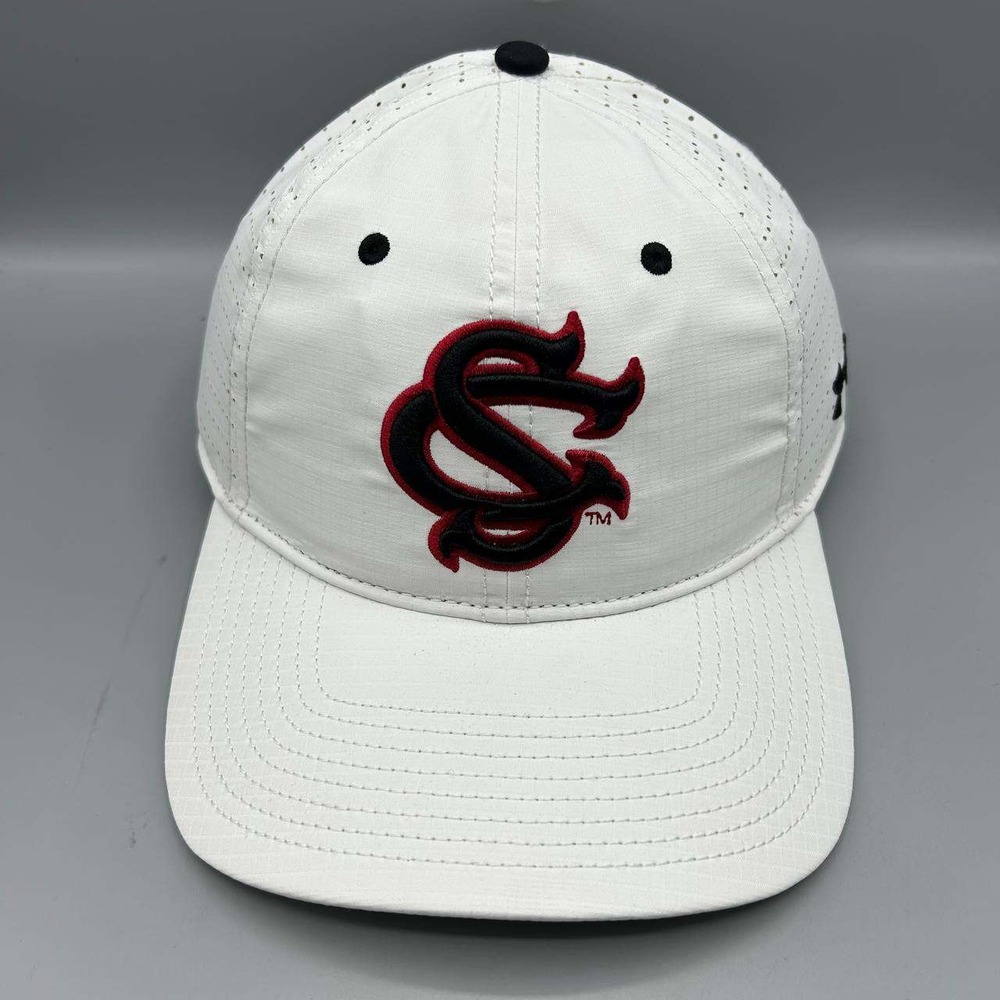 South Carolina Gamecocks Hat Men White Under Armour Strap Back Cap New